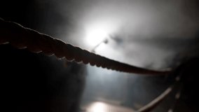 male and female figures on boxing ring, silhouette shot, fight of lovers, troubled love relationship - Powered by Shutterstock - Get 15% off with code: PIKWIZARD15