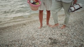 Senior couple having a walk on the beach. - Powered by Shutterstock - Get 15% off with code: PIKWIZARD15