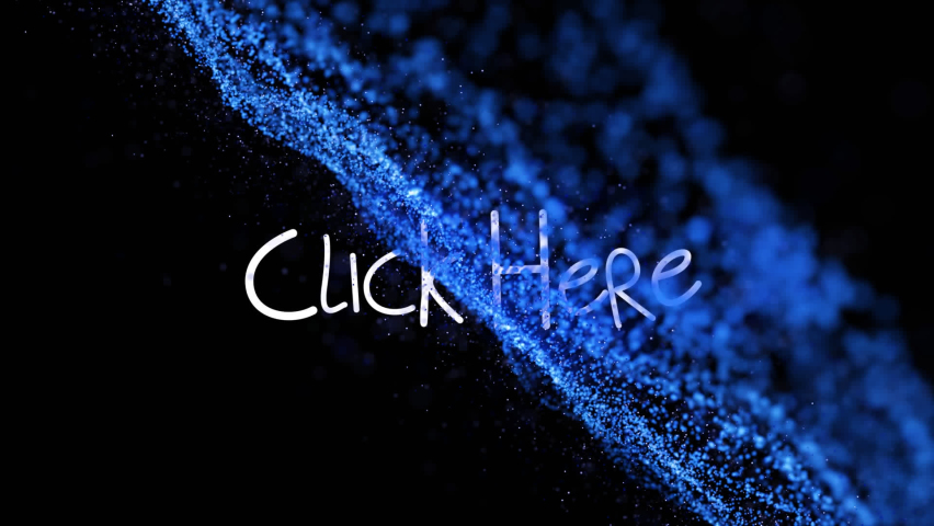 Animation of click here text over spots. Social media and digital interface concept digitally generated video. - Powered by Shutterstock - Get 15% off with code: PIKWIZARD15