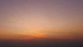 Sunrise in the orange sky 4k time lapse video.