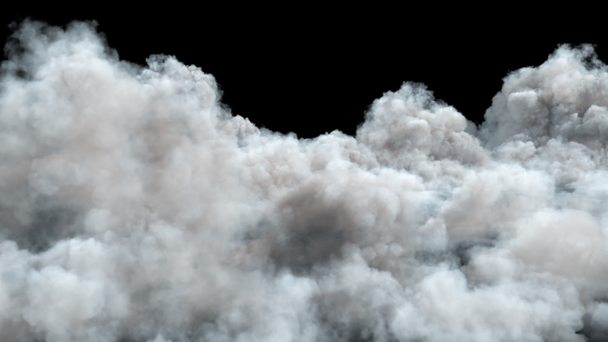 Flying Passing Cloud with Alpha Channel. 3D rendering. Passing soft clouds with alpha place on footage or background and seamless loop. | Shutterstock HD Video #1096842731