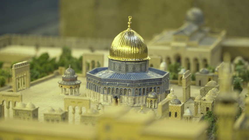 Miniature image of jerusalem, zoom out plan