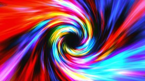 Abstract 4K colorful glow swirly background. Peed of digital lights, neon glowing rays in motion into digital technologic tunnels. - Stok video