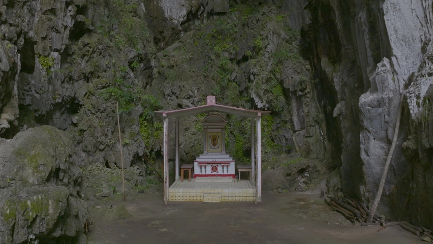 Religious Prayer Altar in Mountain of Veracruz, Mexico - Approach