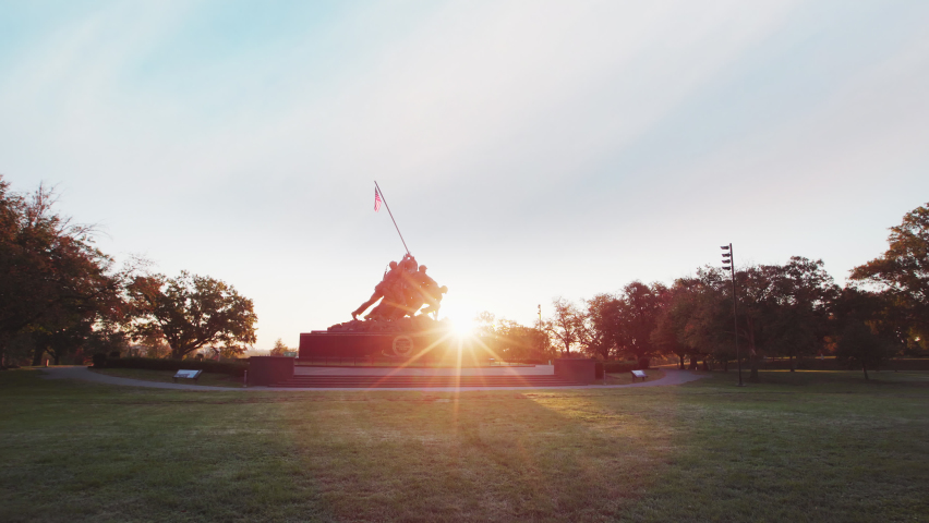Marine Corps War Memorial - Battle of Iwo Jima located in Arlington, Virginia Washington DC - USMC War Memorial