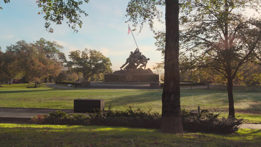 Marine Corps War Memorial - Battle of Iwo Jima located in Arlington, Virginia Washington DC - USMC War Memorial