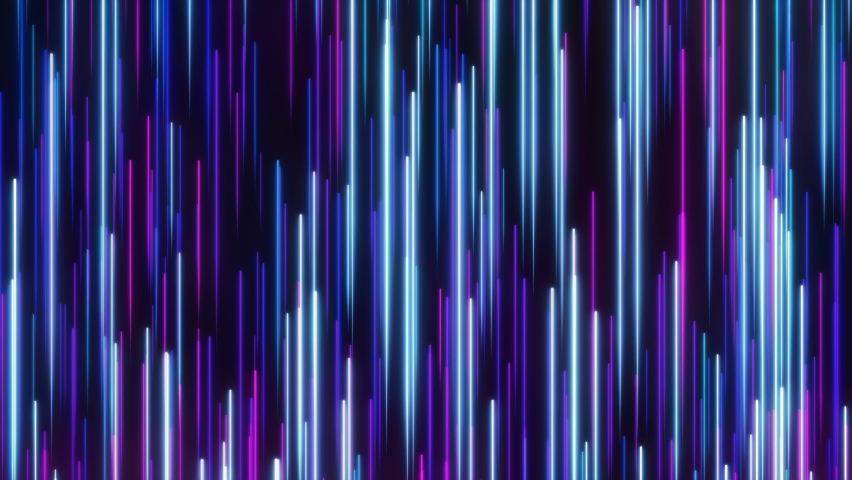 Blue neon technology retro futuristic abstract colorful background, Vibrant blue and violet rays flowing in cyberspace. 4k Bright beams Data flow texture, seamlessly looping.

 Royalty-Free Stock Footage #1096860051