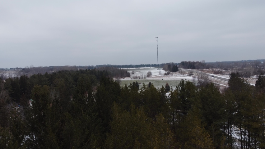 Winter Disc Golf Arial Shots (Paris, Ontario)