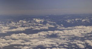 Picturesque Alps in the clouds, 4K