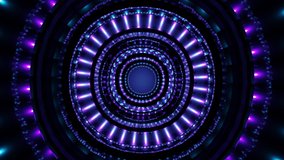 Blue and purple gradient neon glowing abstract vj loop equalizer