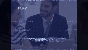 Animation of interference over diverse business people using tablet. Global business, technology and digital interface concept digitally generated video. - Powered by Shutterstock - Get 15% off with code: PIKWIZARD15