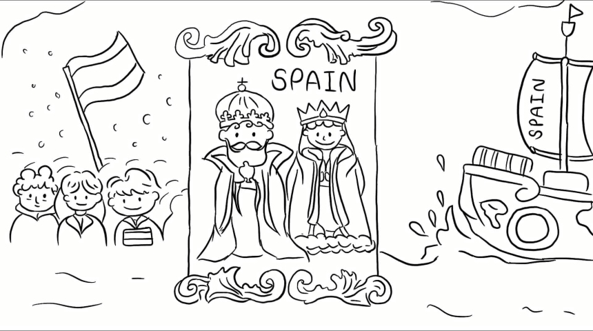 King queen city Spain people person 