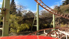 first-person shooting. riding on extreme slides in the amusement park. adventure and adrenaline. - Powered by Shutterstock - Get 15% off with code: PIKWIZARD15