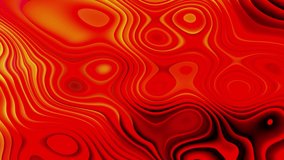 abstract red color seamless 4k video display background for credit title screen, with dynamic fluid wave.