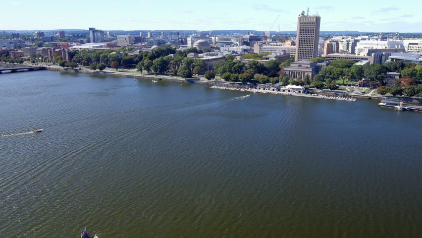 Panoramic view of the Massachusetts Institute of Technology buildings.