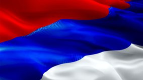 Serbia flag video. National 3d Serbian Flag Slow Motion video. Serbia tourism Flag Blowing Close Up. Serbian Flags Motion Loop HD resolution Background Closeup 1080p Full HD video flags waving in wind