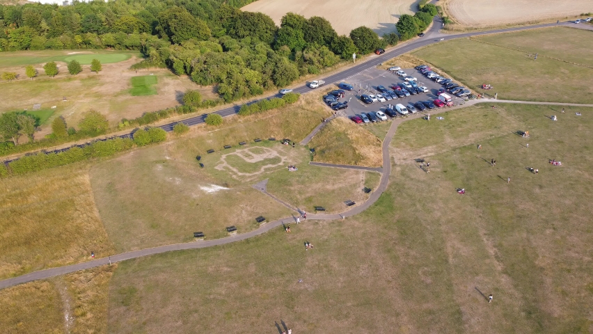 Best Aerial View of Most Beautiful Landscape of British Countryside of England UK