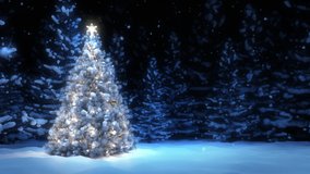Christmas Tree in forest 3D Rendering - Powered by Shutterstock - Get 15% off with code: PIKWIZARD15