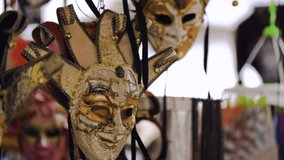 Venice Carnival Masks Hanging At The Shop - Powered by Shutterstock - Get 15% off with code: PIKWIZARD15