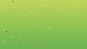 Animation of merry christmas text over green background. Christmas, tradition and celebration concept digital generated video.