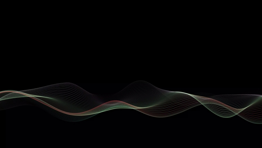 abstract  beautiful particle wave background animation 