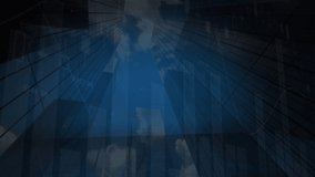 Animation of squares and financial graphs in navy space. Global finance, economy and technology concept digitally generated video. - Powered by Shutterstock - Get 15% off with code: PIKWIZARD15