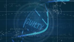 Animation of dna strand, mathematical equations and data processing over black background. Global business, computing, connections and data processing concept digitally generated video. - Powered by Shutterstock - Get 15% off with code: PIKWIZARD15