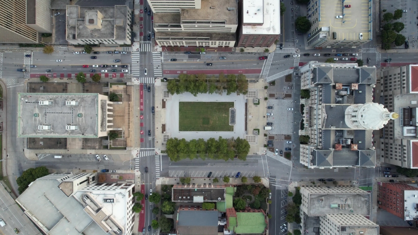 Aerial Video of Baltimore City Hall