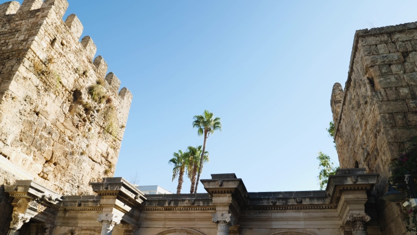 The historic ancient monument Hadrian