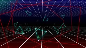 Animation of massive sale over triangles in digital space. Business, trade, sales and promotions concept digitally generated video. - Powered by Shutterstock - Get 15% off with code: PIKWIZARD15