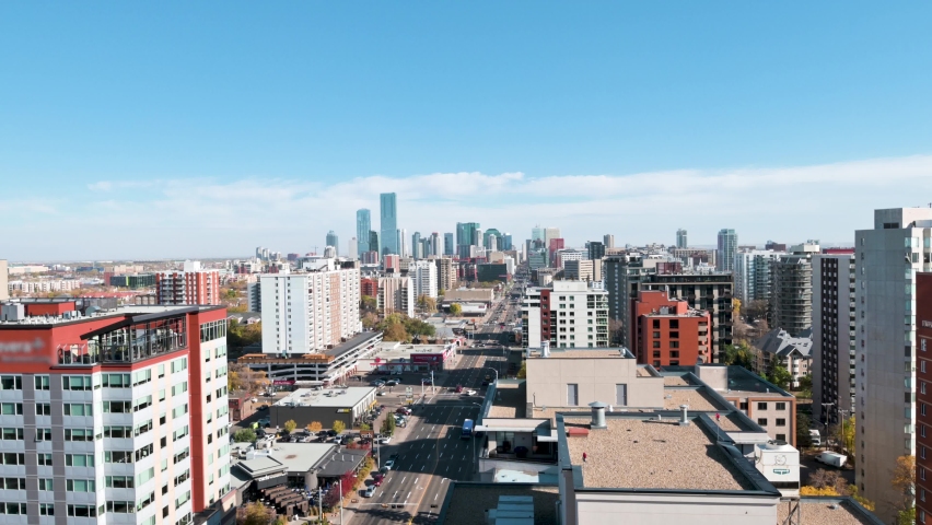 Jasper Ave Downtown Edmonton In Summer