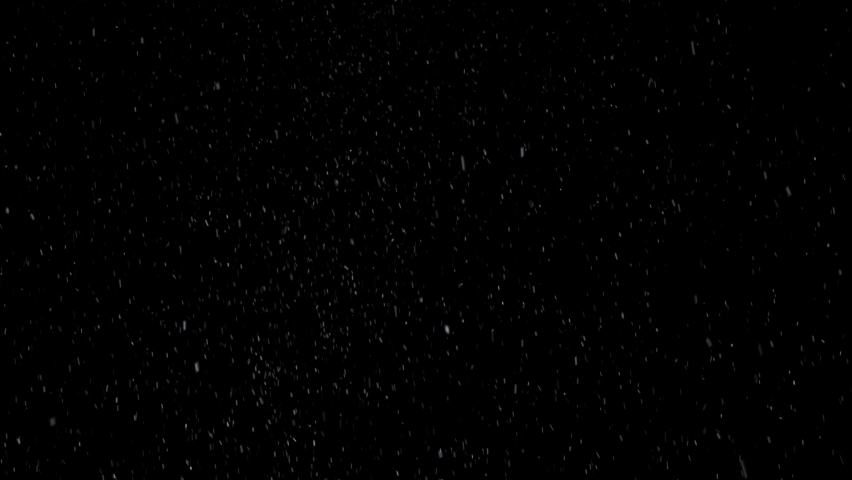 Snowfall overlay, black background - winter, slowly falling snow effect - green screen. 4K Looped Snowfall background, snow falling animation | Shutterstock HD Video #1097184173