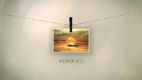 Sunset Motion Picture Frame Hanging Zoom In Concept Animation. Sunset moving picture frame hanging with a catching phrase written on the wall. Concept background - Powered by Shutterstock - Get 15% off with code: PIKWIZARD15