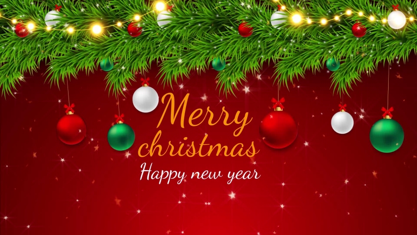 Red 2023 Merry Christmas Greetings card