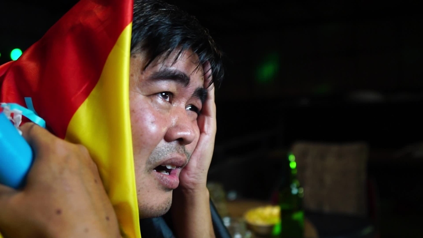 Man upset about defeat of football world cup