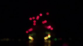 Fireworks blur like a star.