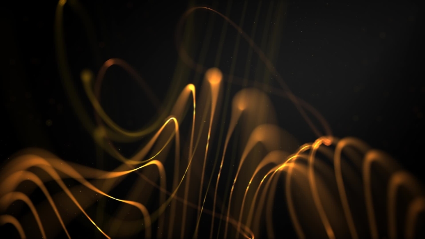 Awards Lines Loop Background. Loop Backgrounds this is luxury gold lines and glitter particles background . Royalty-Free Stock Footage #1097248395