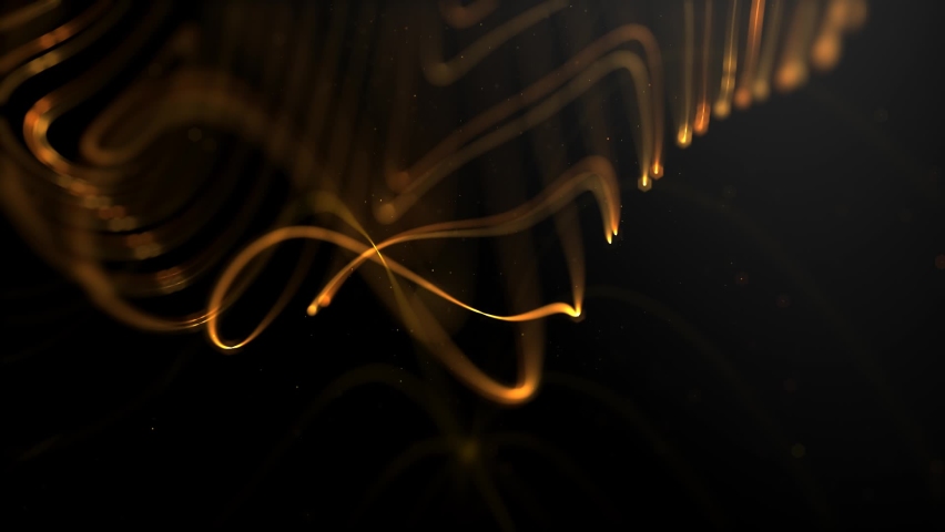 Awards Lines Loop Background. Loop Backgrounds this is luxury gold lines and glitter particles background . Royalty-Free Stock Footage #1097248403