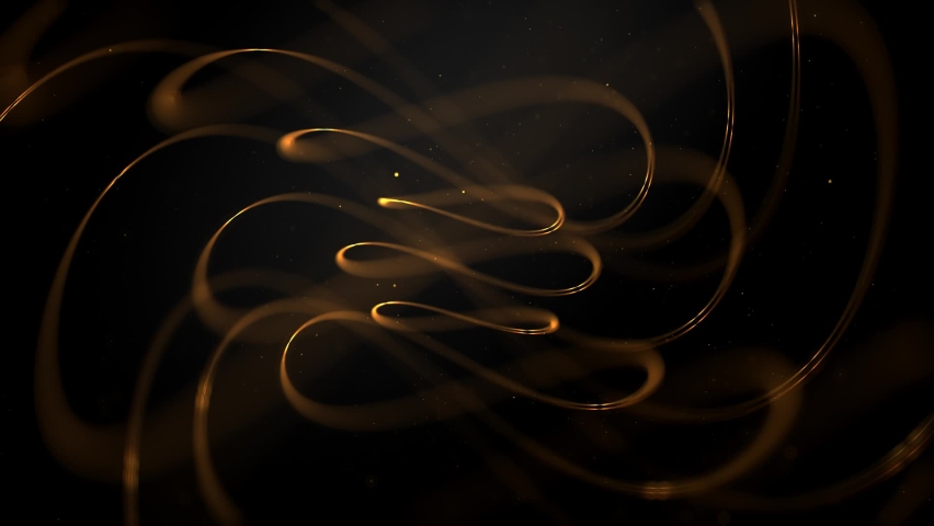 Awards Lines Loop Background. Loop Backgrounds this is luxury gold lines and glitter particles background . Royalty-Free Stock Footage #1097248405