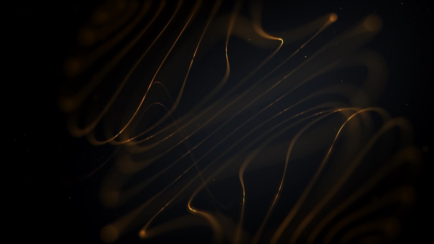 Awards Lines Loop Background. Loop Backgrounds this is luxury gold lines and glitter particles background . Royalty-Free Stock Footage #1097248407