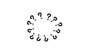 Animated question marks on transparent background with alpha channel. - Powered by Shutterstock - Get 15% off with code: PIKWIZARD15