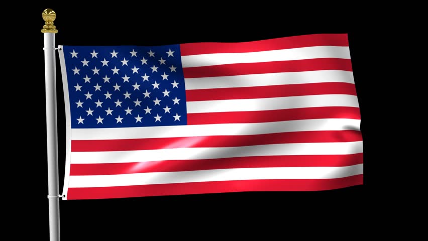 American Flag Waving In The Stock Footage Video 100 Royalty Free