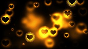Particles forming heart shape and dissolve with florals on black background 4k footage, Heart particles footage
