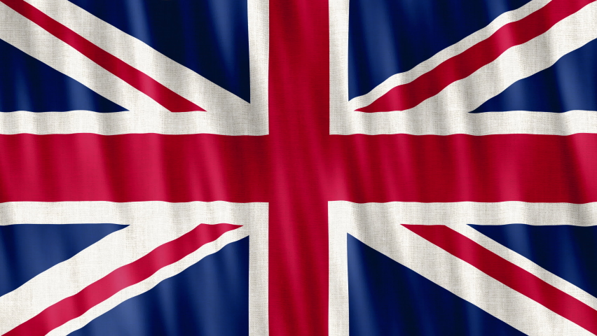 United Kingdom National Flag. Seamless loop animation closeup waving. High quality 4k uhd, 60 fps footage | Shutterstock HD Video #1097288741