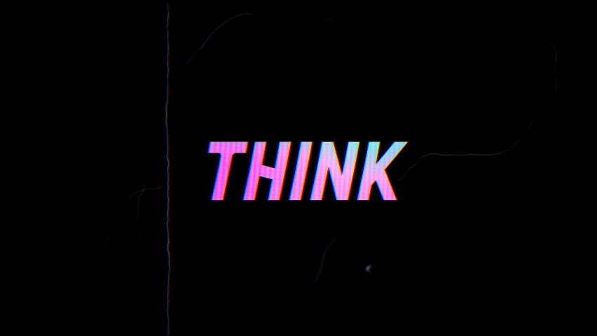 Think Big And Get Big motivational motion text with glitch effect over grunge background. 4k footage of motivational text quotes Royalty-Free Stock Footage #1097296119