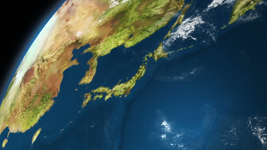 Japan, as seen from high in orbit.