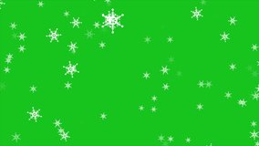 Snowflake Falling Christmas Background, Winter Snow Fall Green Screen Background. Christmas Snowflakes And Bokeh Flying On Screen Background, Merry Christmas Loop Animation Particle Snowflakes Fallin - Powered by Shutterstock - Get 15% off with code: PIKWIZARD15