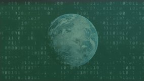 Animation of globe, dollar bill, casino chip and financial data processing over binary coding. Global online gambling, business, finance and data processing concept digitally generated video. - Powered by Shutterstock - Get 15% off with code: PIKWIZARD15