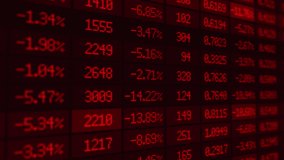 Red bearish stock market. Falling prices securities. Loss of exchange assets in equities stock. Decreasing trend and losses. Economic crisis and failure bankruptcy - Powered by Shutterstock - Get 15% off with code: PIKWIZARD15