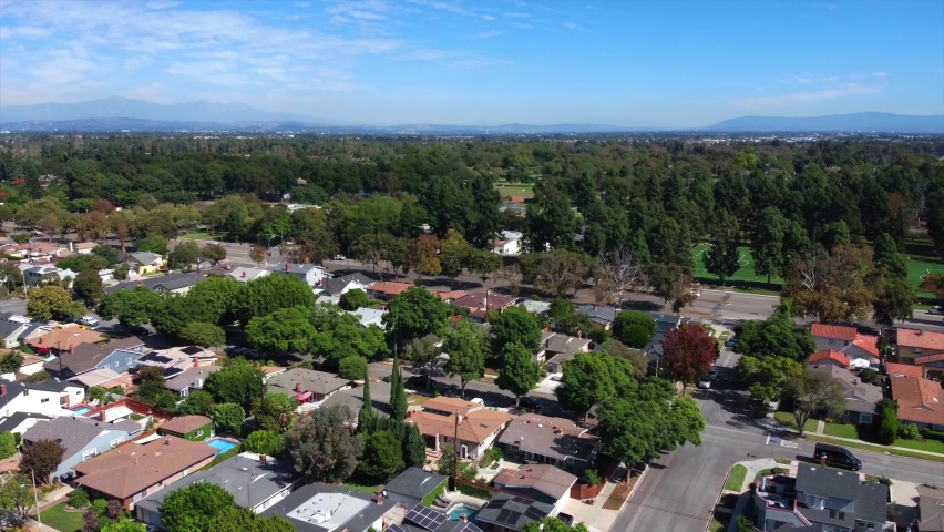 Residential neighborhood Long Beach California